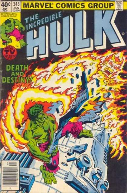Hulk 243 - Death In Green - Fire In The Sky - Ship Of Death - Last Heros Fight - Where Im I
