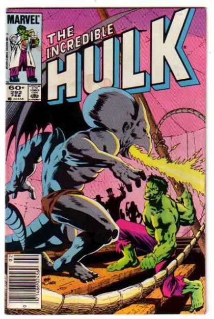 Hulk 292 - Marvel - The Incredible - One Magic Man - Fire - Boat - Kevin Nowlan