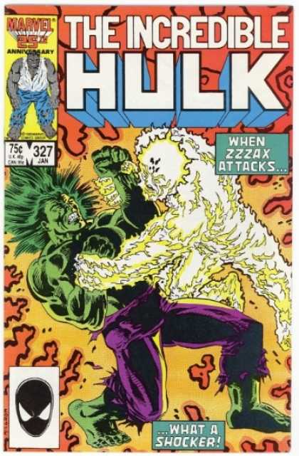 Hulk 327 - Zzzax - What A Shocker - Purple Pants - Black Mask - White And Yellow Monster