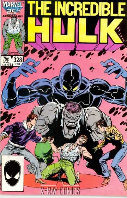 Hulk 328 - Rick Jones - X-ray - Ripped Clothing - Black Villain In The Background - Purple Frills Jacket
