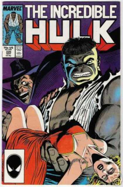 Hulk 335 - The Incredible - Red Dress - Bruce Banner - Passed Out Girl - Man In Hat