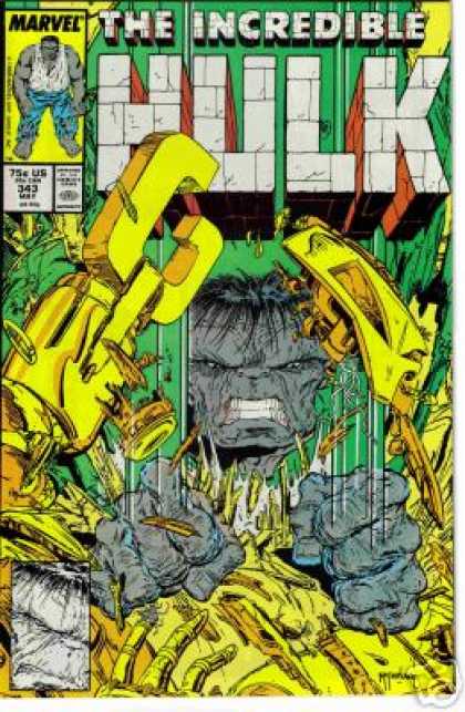 Hulk 343 - Incredible - Marvel - Robot - Mutant - Comics Code - Todd McFarlane