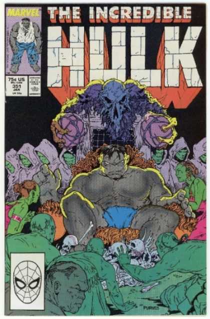 Hulk 351 - Skeletons - Hooded Men - Marvel - Incredible - Skulls - Jeff Purves