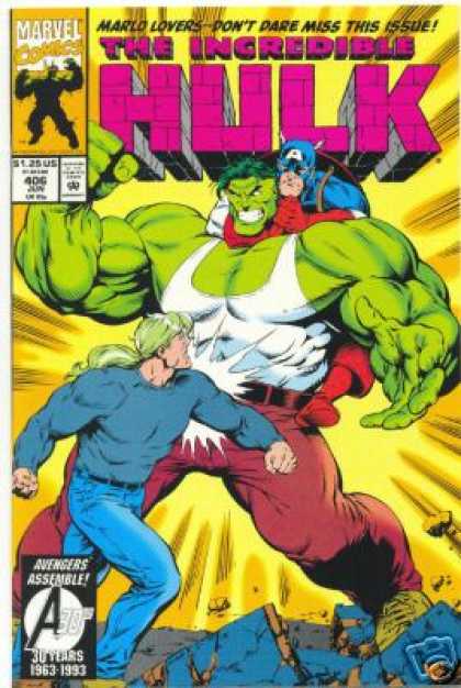 Hulk 406 - Captain America - Marlo - Punch - Issue - Marvel - Gary Frank