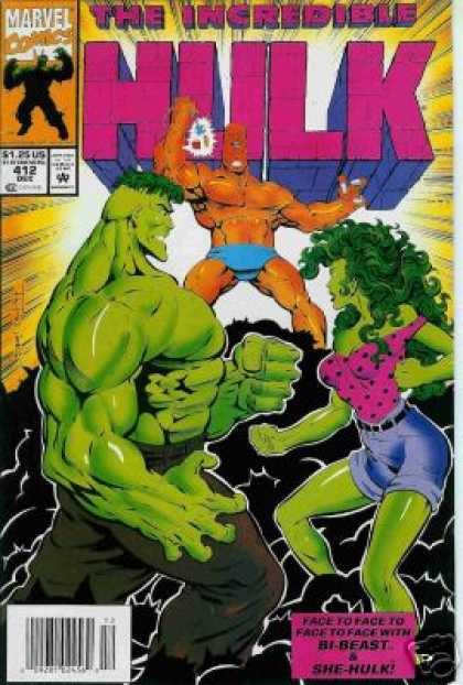 Hulk 412 - She-hulk - Green Man - Bi-beast - Shorts - Rays Of Light