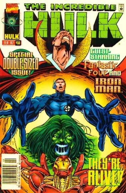Hulk 450 - Fantastic Four - Iron Man - Green Creature - Double Sized - High Collar - Deodato Fiho