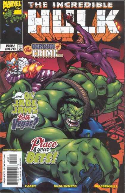 Hulk 470 - Marvel Comics - The Circus Of Crime - Ol Jade Jaws - Strength - Fighting Bad Guys - Ed McGuinness