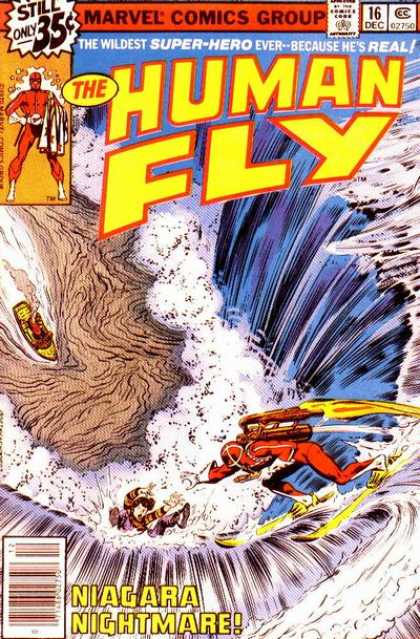 Human Fly 16 - Marvel Comics Group - The Human Fly - Niagara Nightmare - Super-hero - 35c - Bob McLeod