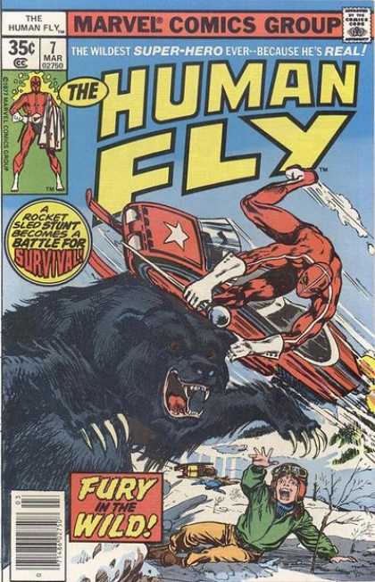 Human Fly 7 - Marvel Comics - Wildest Super Hero - Fury In The Wild - Survival - Fight