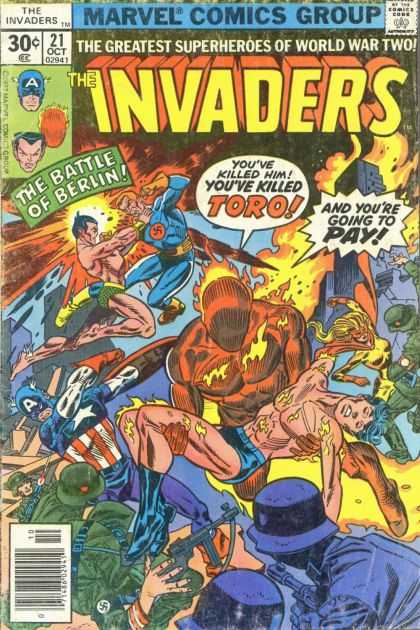 Invaders 21 - Marvel Comics Group - 21 Oct 02941 - 30c - A - The Battle Of Barlin