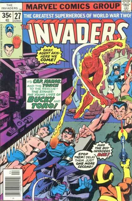 Invaders 27 - Captain America - Human Torch - World War Ii - Namor - Agent Axis