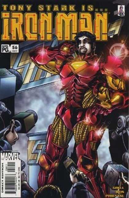 Iron Man (1998) 56 - Tony Stark - Marvel - Red Costume - Media - Pg 56