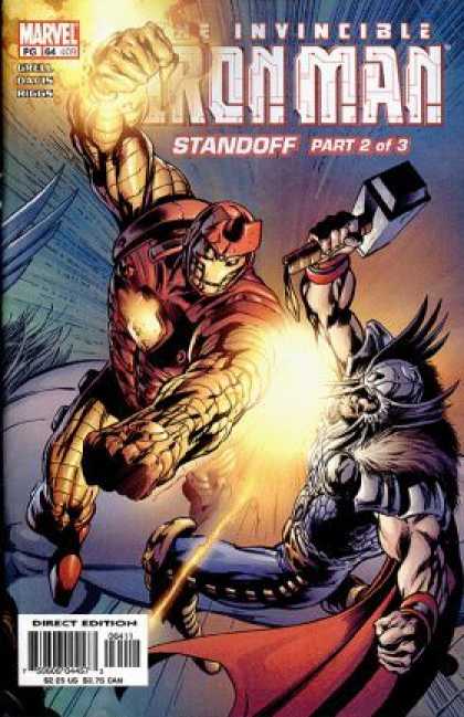Iron Man (1998) 64 - Thor - Crossover - Battle - Metal Suit - Hammer - Alan Davis