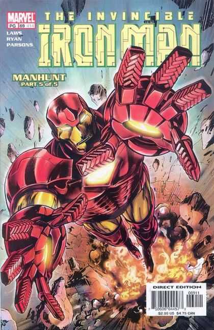 Iron Man (1998) 69 - Marvel - Invincible - Manhunt - Part 5 Of 5 - Direct Edition - Alan Davis