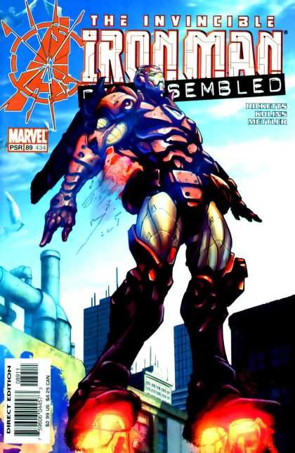 Iron Man (1998) 89 - The Invincible - Blue - Marvel - Mettler - Boots - Pat Lee