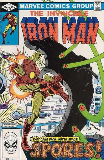 Iron Man 157 - Marvel Comics - Spiderman - Spores - Outer Space - Fire - Bob Layton