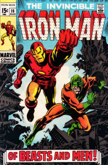 Iron Man 16 - Invincible - Red - Blue - Yellow - Rocks