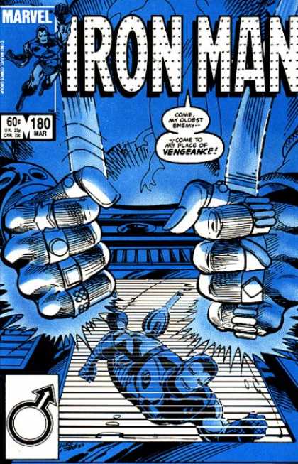 Iron Man 180 - Rings On Fingers - Escaping - Blue Cover - Chased - Two Fists