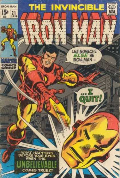 Iron Man 21 - Without The Mask - Power On - Ironman Quits - Never Again - Never Quit