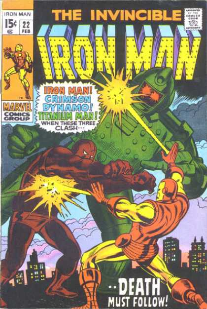 Iron Man 22 - Crimson - Dynamo - Titanium Man - Battle - Death Must Follow