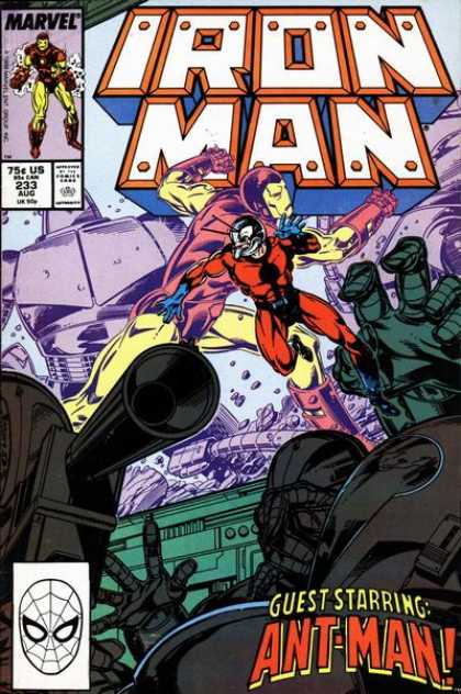 Marvel - Ant Man - Fight - Chaos - Comics Code Authority Iron Man 233 - Marvel - Ant Man - Fight - Chaos - Comics Code Authority