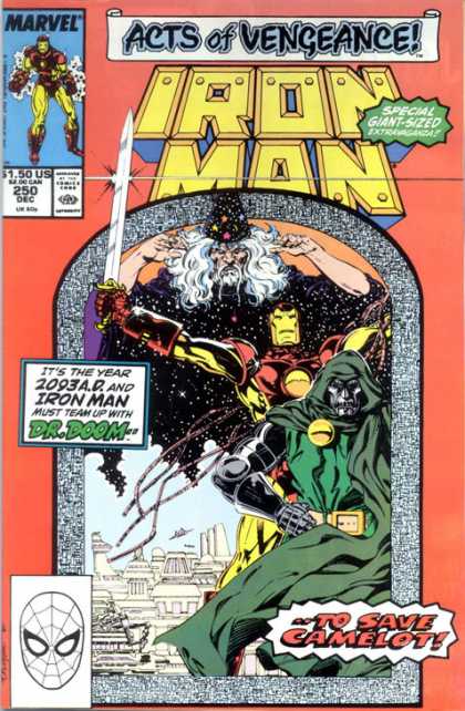 Iron Man 250 - Acts Of Vengeance - Wizard - Sword - Dr Doom - To Save Camelot - Bob Layton