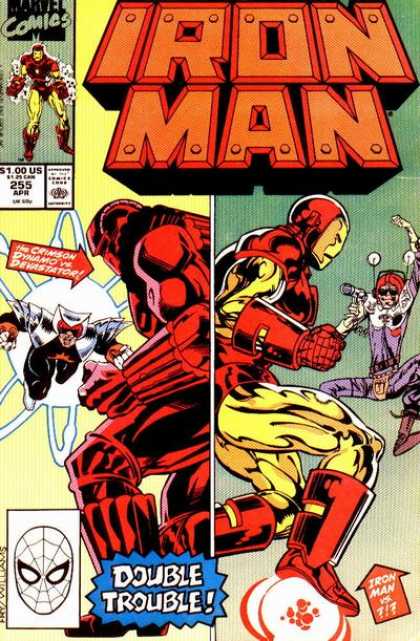 Iron Man 255 - 255 Apr - Crimson Dynamo - Double Trouble - Gun - Arrow - James Fry