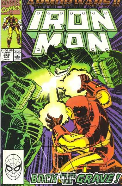 Iron Man 259 - Iron - Fight - Green - Huge - Spiderman - John Romita