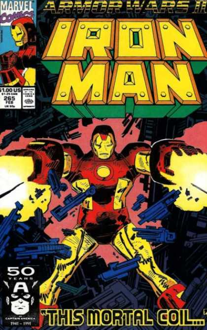 Iron Man 265 - Marvel Comics - Armor Wars Ii - Captain America - This Mortal Coil - Machine Guns - Bob Wiacek, John Romita