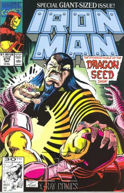 Iron Man 275 - Marvel Comics - Special Giant-sized Issue - Approved By Comics Code - Dragon Seed - X-ray Comics - Bob Wiacek, Paul Ryan