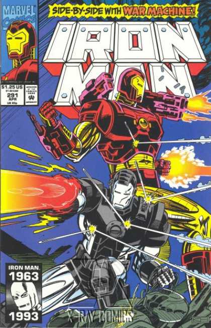 Iron Man 291 - War Machine - Iron Man - Fighting - Blasting - Fire