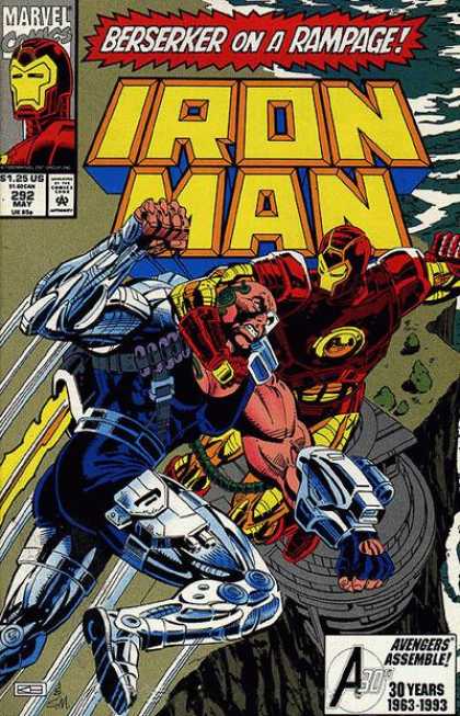 Iron Man 292 - Marvel - May - Berserker - Rampage - Fist Fight