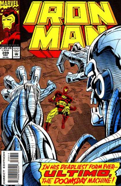 Iron Man 299 - Marvel Comics - Superhero - Approved By Comics Code - Robot - Direct Edition