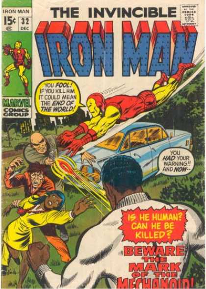 Iron Man 32 - Speech Bubbles - Car - African Americans - Marvel - December