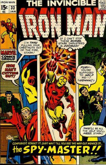 Iron Man 33 - The Invincibleble - Bombs - Stark - The Spy-master - Gun - Sal Buscema