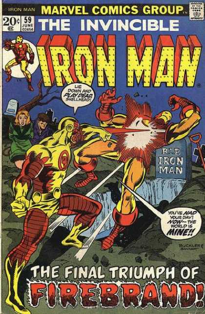 Iron Man 59 - Marvel Comics Group - June - 59 - Rip Iron Man - Firebrand - Joe Sinnott, Richard Buckler