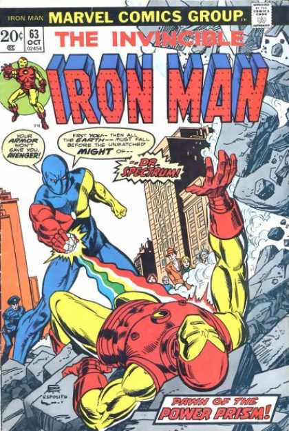 Iron Man 63 - Boulders - Cop - Buildings - Sphere - Prism