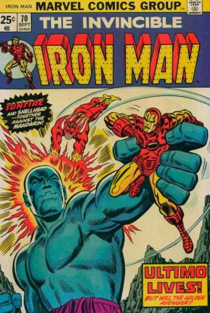 Iron Man 70 - Marvel Comics Group - Sunfire - Ultimo Lives - The Invincible - Shellhead