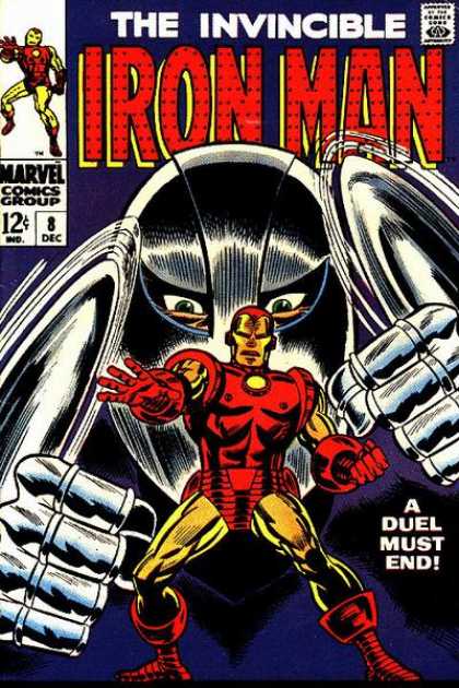 Iron Man 8 - A Dual Must End - Marvel Comics - Invincible - Fists - Green Eyes - Whilce Portacio