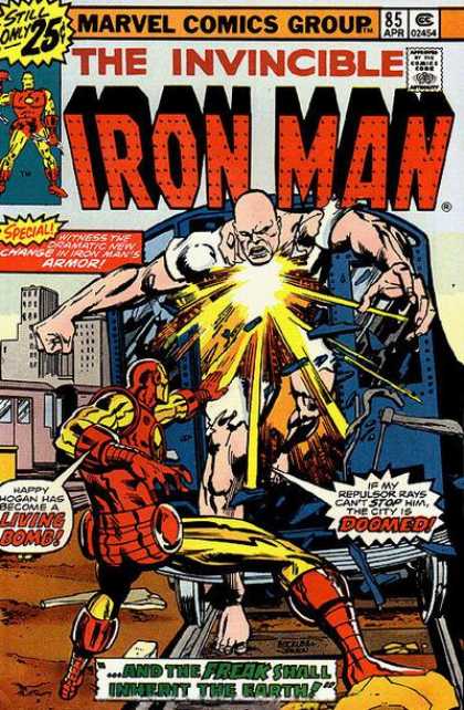 Iron Man 85 - Happy Hogan Hag Has Become A Living Bomb - If My Repulser Rays Cant Stop Him The City Is Doomed - And The Freak Shall Inherit The Earth - Special - Witness The Dramatic New Chang In Iron Mans Armor - Klaus Janson, Richard Buckler