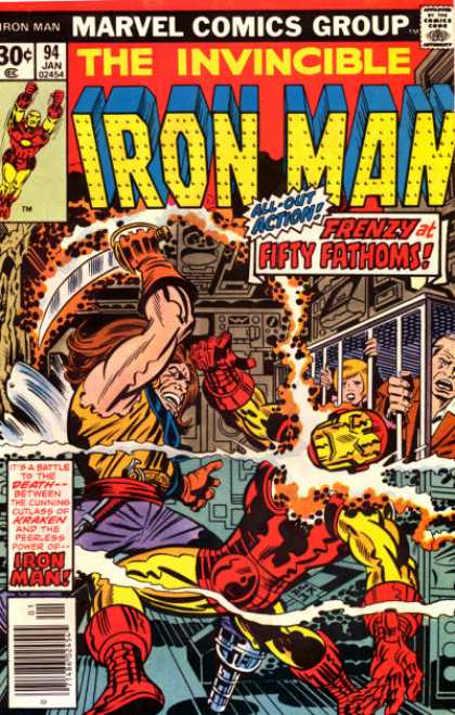 Iron Man 94 - Marvel - Superhero - Kirby - Sword - Underwater - Jack Kirby
