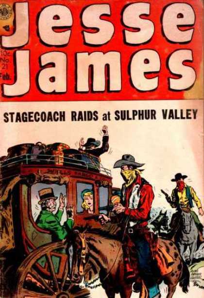 Jesse James 21 - Red - Oldies - Cow Boys - Horse - Robbers