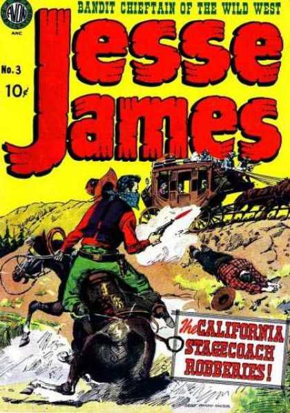 Jesse James 3 - Gunfire - Horse - Stagecoach - California - Kerchief