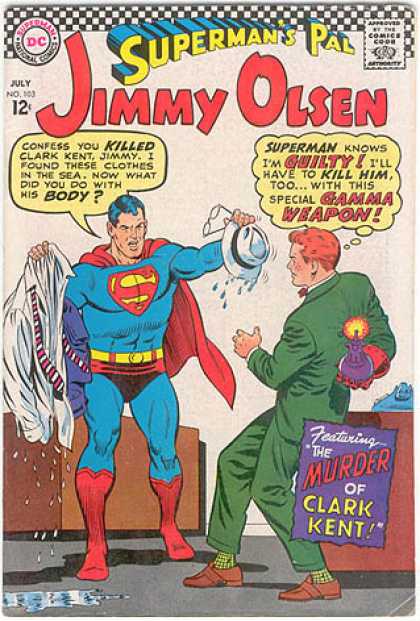 Jimmy Olsen 103 - Hat - Supermans Pal - The Murder Of Clark Kent - Shirt - Gamma Weapon