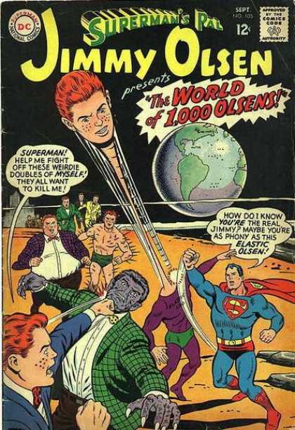Jimmy Olsen 105 - Superman - Earth - Dont Lose Your Head - Criminals In Disguise - Fighting For Justice