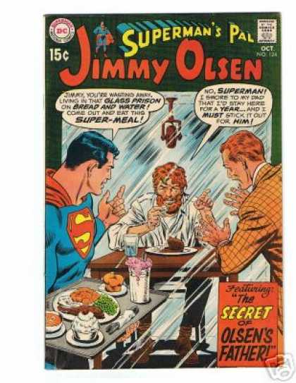 Jimmy Olsen 124 - Superman - Dc - National Comics - Approved By The Comics Code Authority - Supermeal