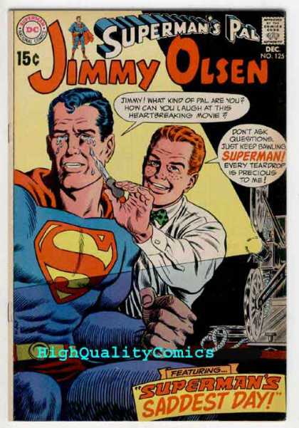 Jimmy Olsen 125 - Crying - Superman - Best Friends - Compromised - Young Love