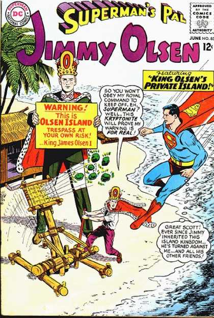 Jimmy Olsen 85 - Kryptonite - Superman - Island - Superhero - Olsen Island