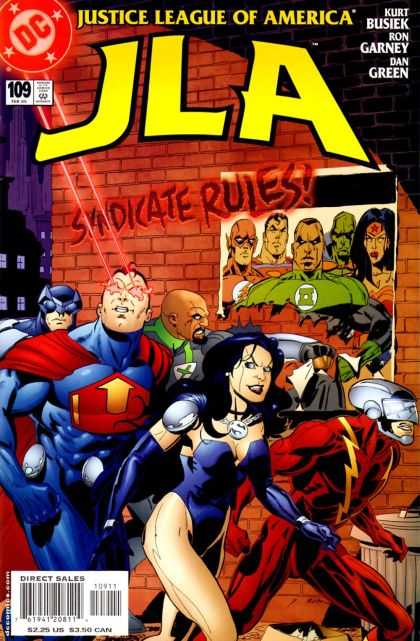 JLA 109 - Rules - Wonder Woman - Syndicate - Superman - Green Hornet - Ron Garney