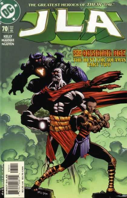 JLA 70 - The Hunt For Aquaman Part Two - The Obsidian Age - Cape - Cliffs - Clounds - Doug Mahnke